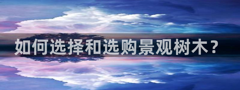 摩根士丹利娱乐银行：如何选择和选购景观树木？
