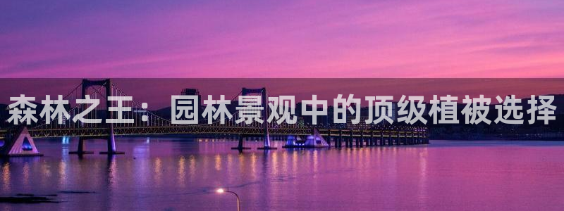 娱乐解说摩根：森林之王：园林景观中的顶级植被选择